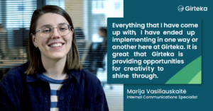Marija Vasiliauskaitė Internal communications specialist